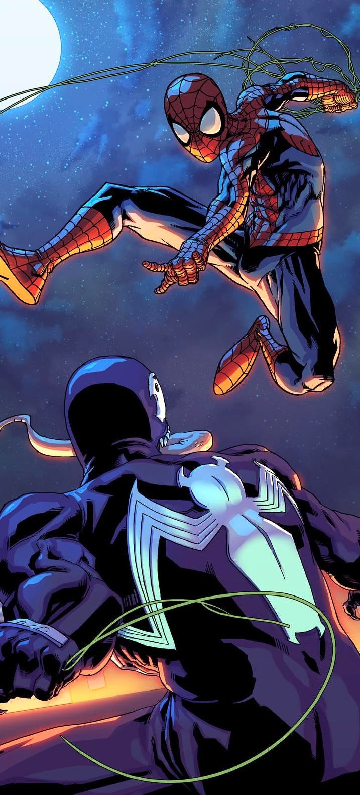 Ic Spider Man And Venom Wallpaper