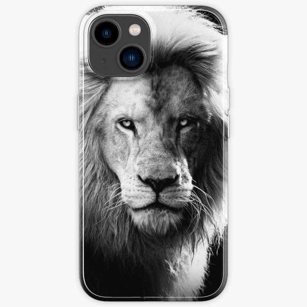 Lion King Black Dreame Look Face Artwork Print Wallpaper iPhone