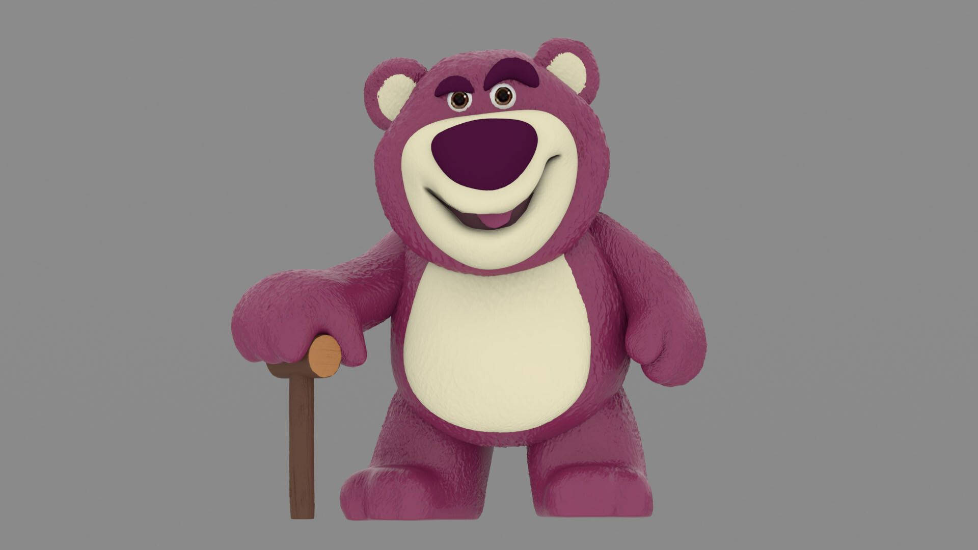 3D Render of Lotso Huggin' Bear from Toy Story 3