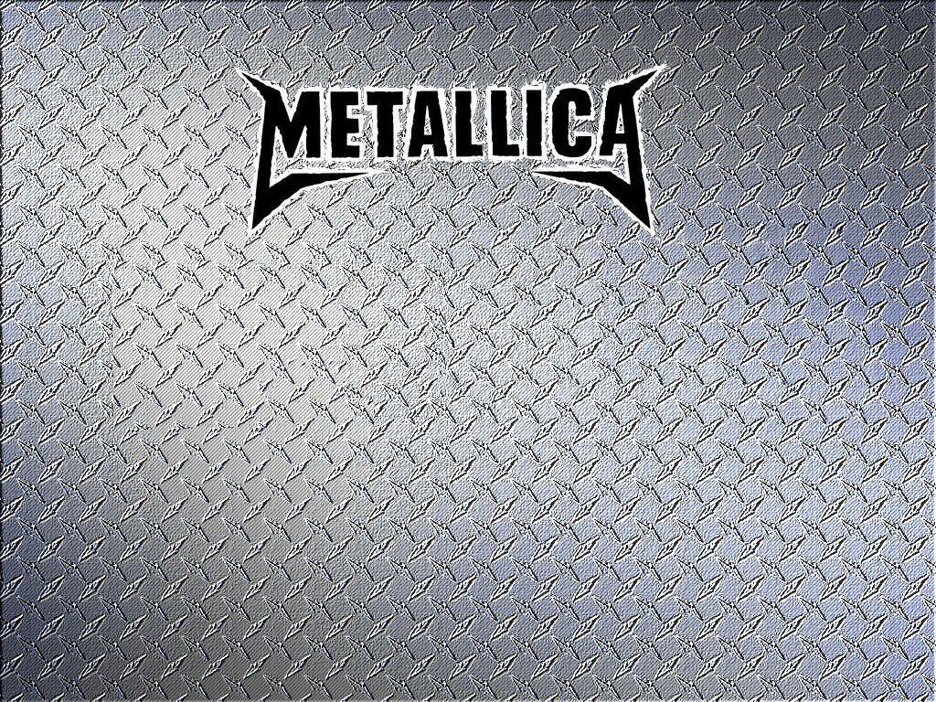 Wallpaper S Metallica Logo On Diamond Plate