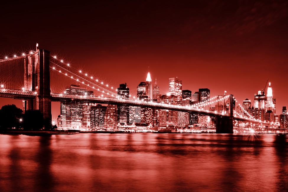 Brooklyn Bridge Red