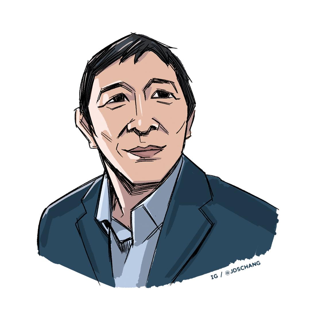 Did A Quick Portrait Of Andrew Yang Wallpaper