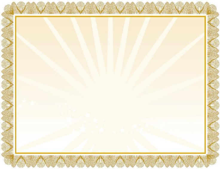 Certificate Frame Lights Ppt Background For Microsoft Powerpoint