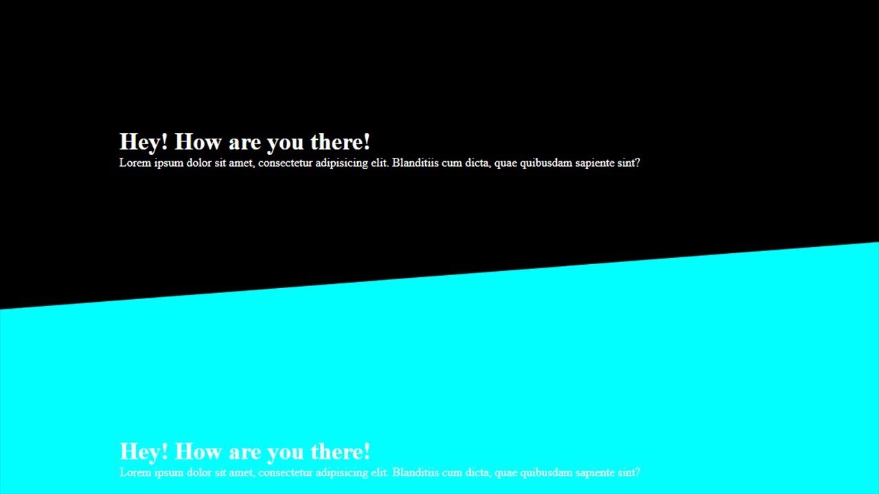 Skewed Background With Css3 Css Tutorial