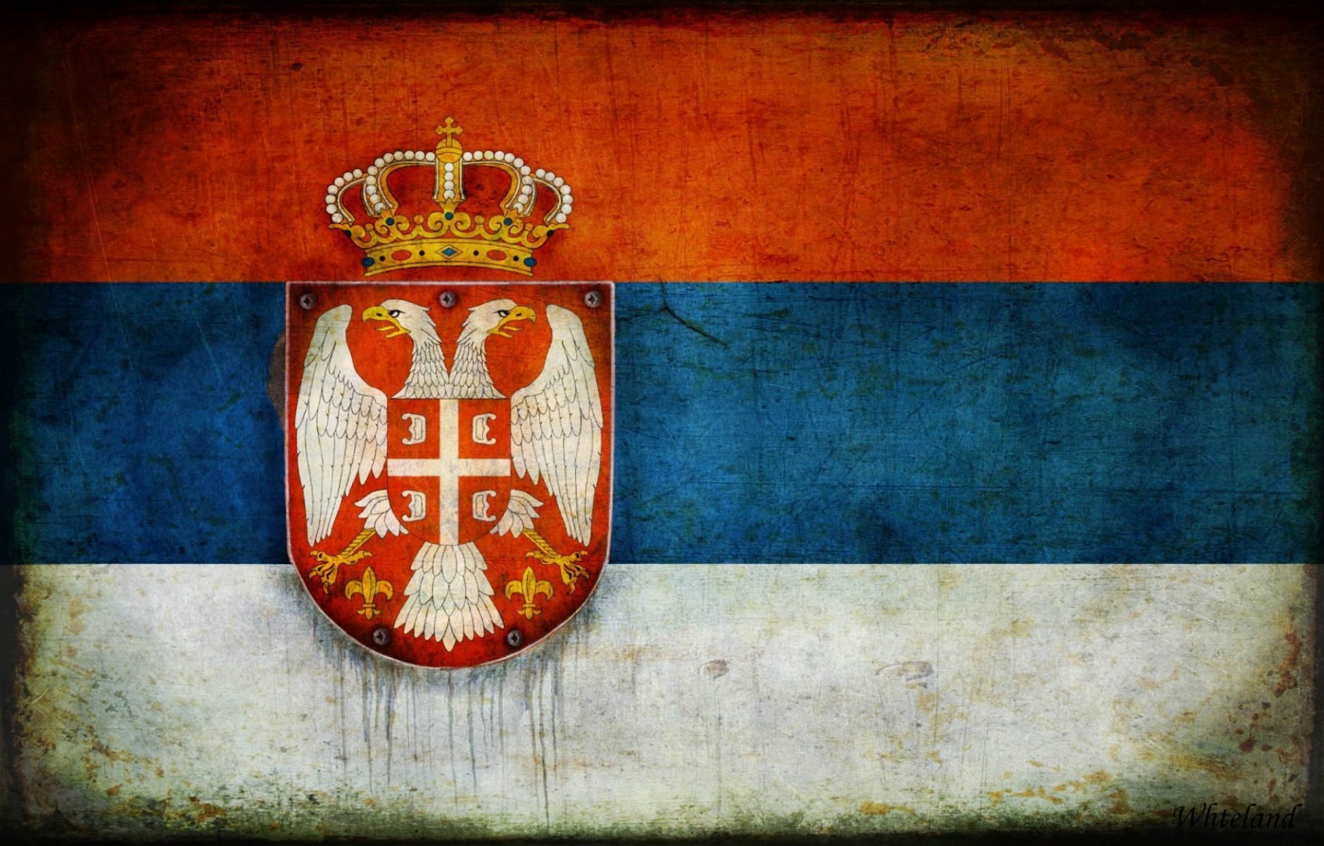 Serbia Coat Of Arms Flag HD Wallpaper