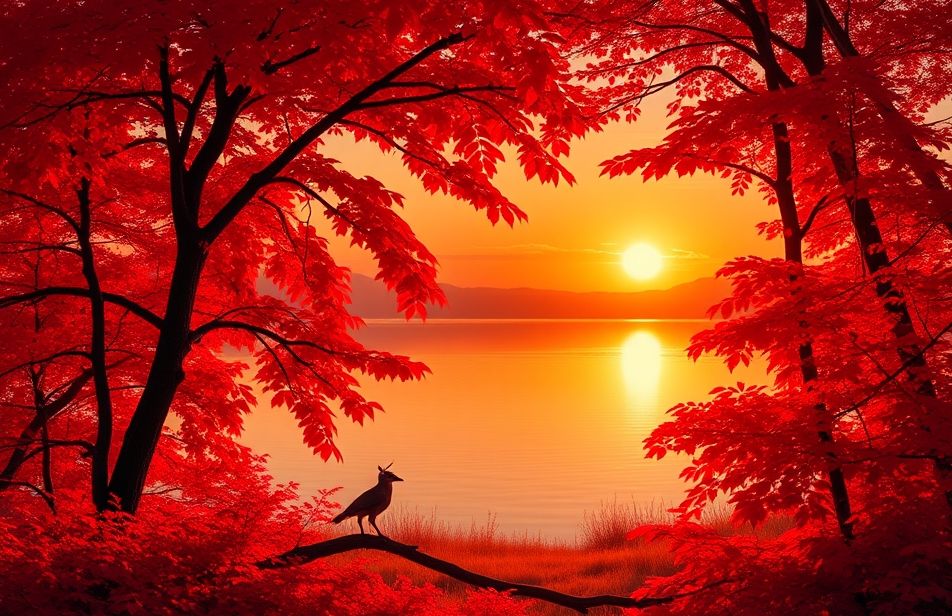 Red Nature Wallpaper