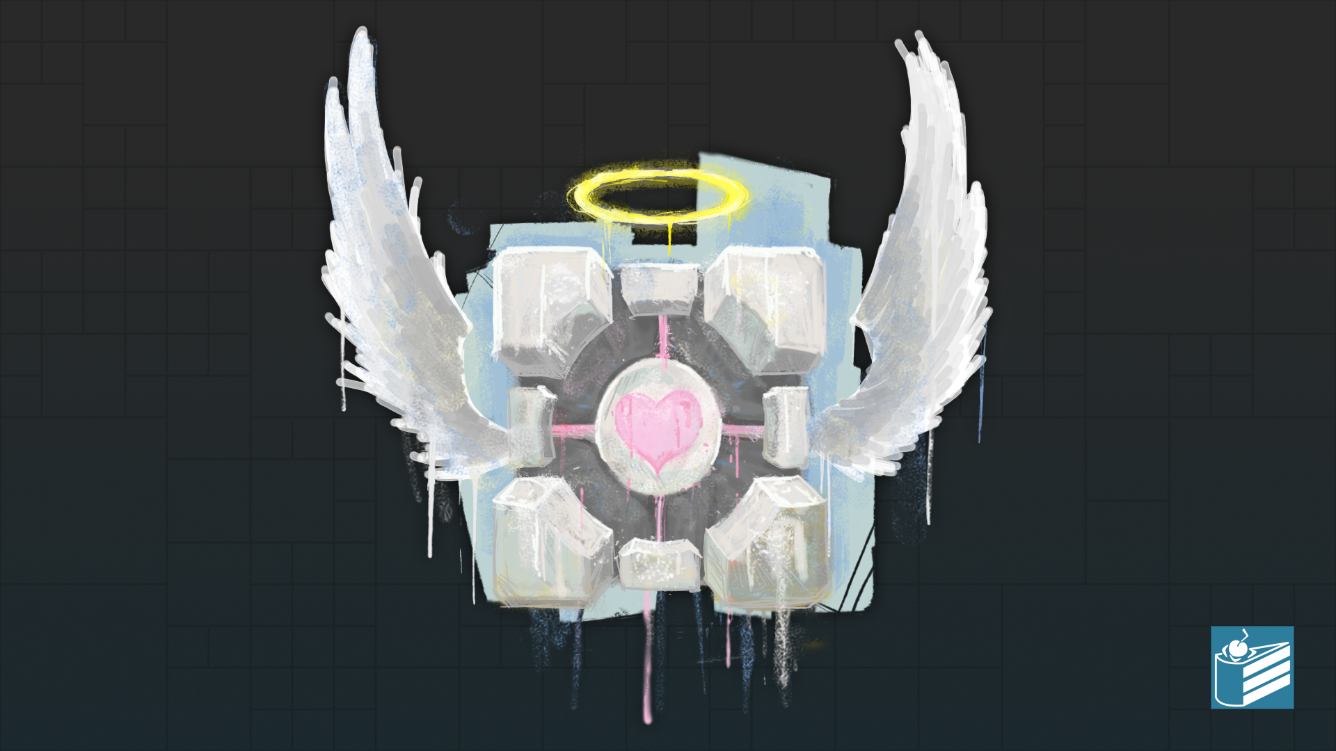 Companion Cube Wallpaper image Alive amp Kicking mod for