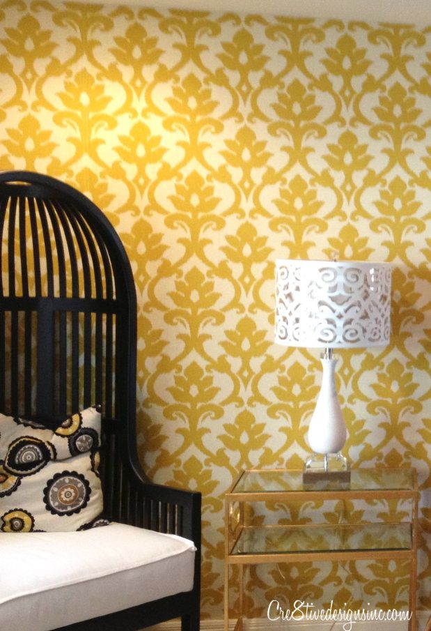 How To Do Semi Pemanent Fabric Wallpaper With Cornstarch Home