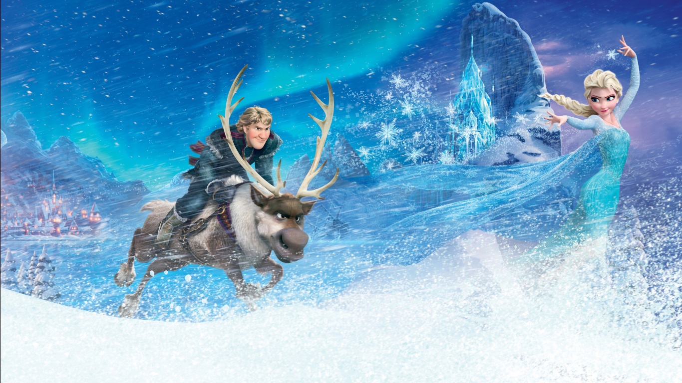 Frozen Movie Character Anna Kristoff HD Wallpaper Stylish
