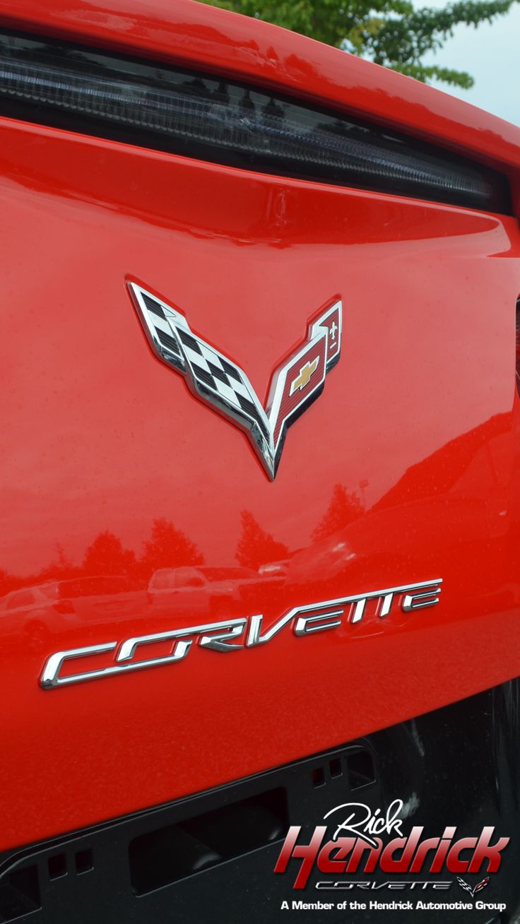 Wallpaper Red C7 Hendrick Corvette