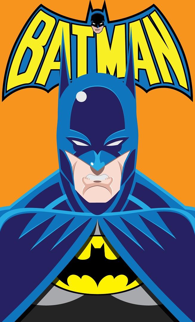 Batman Vintage Portrait By Superheroics