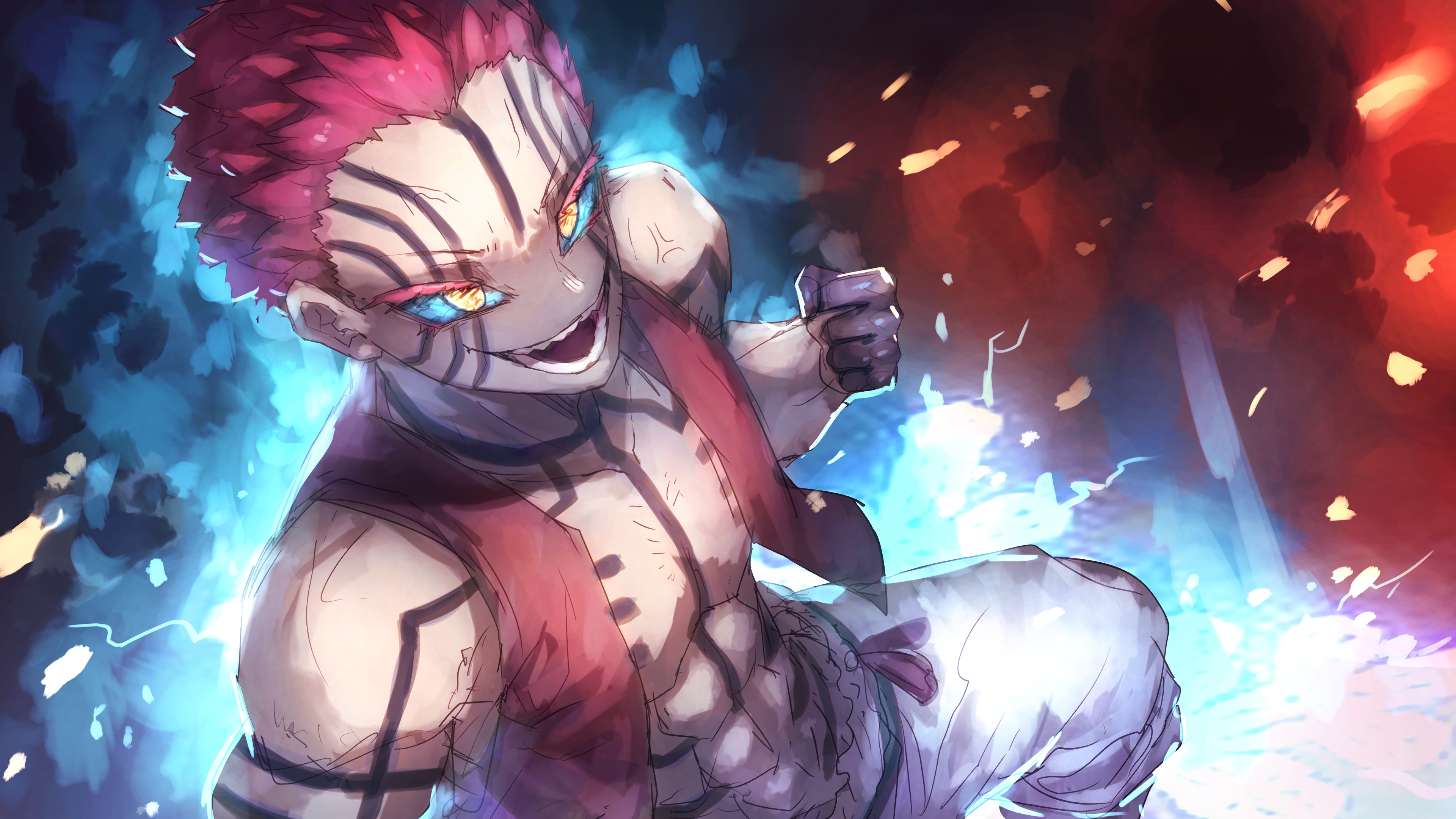 Akaza Demon Slayer Kimetsu No Yaibademon Wallpaper