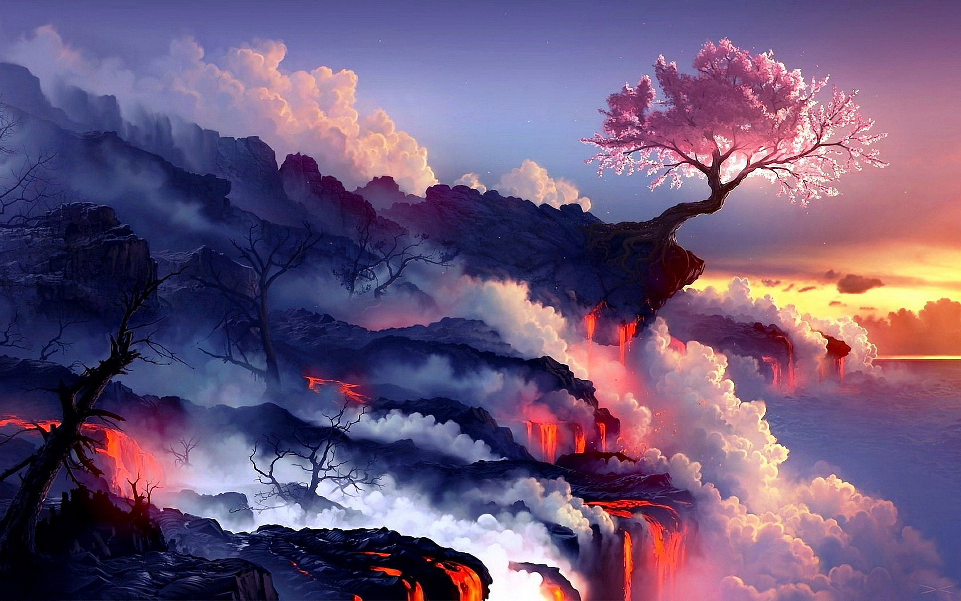Volcano Wallpaper And Background Image Net