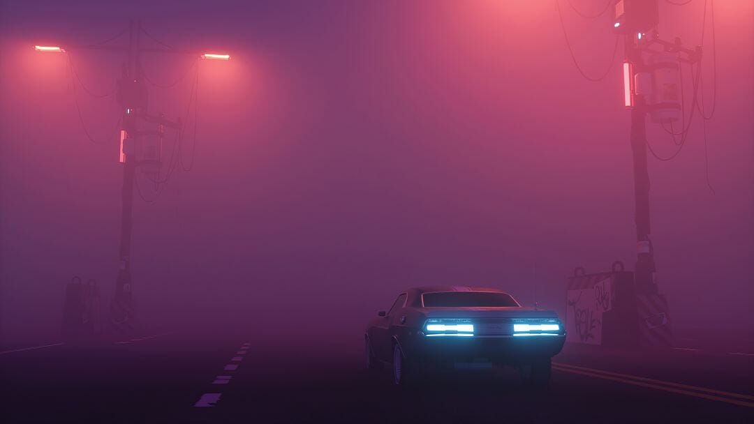 Foggy Road Car Android iPhone Desktop HD Background