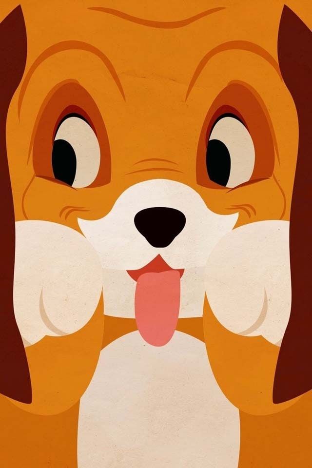 The Fox and the Hound Iphone Wallpaper Techy Tips Pinterest