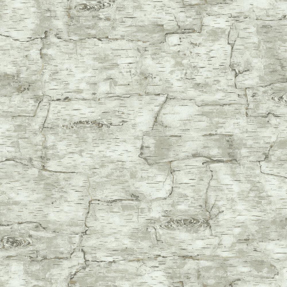 Shop York Wallcoverings Lm7987 Birch Bark Wallpaper Off White