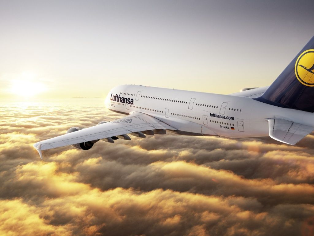 Airbus A380 Lufthansa HD Desktop Wallpaper Airplane