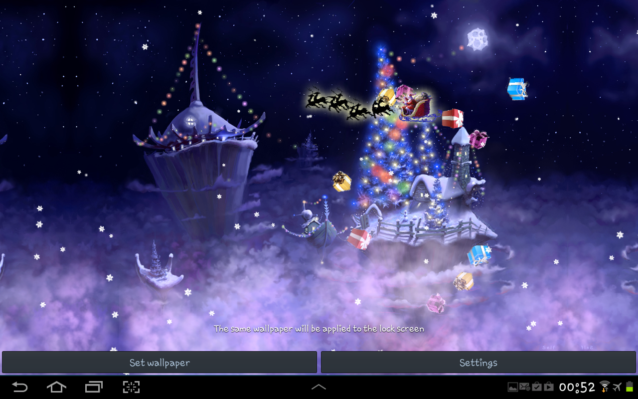 Merry Christmas Snow Fantasy Is A Live Wallpaper For