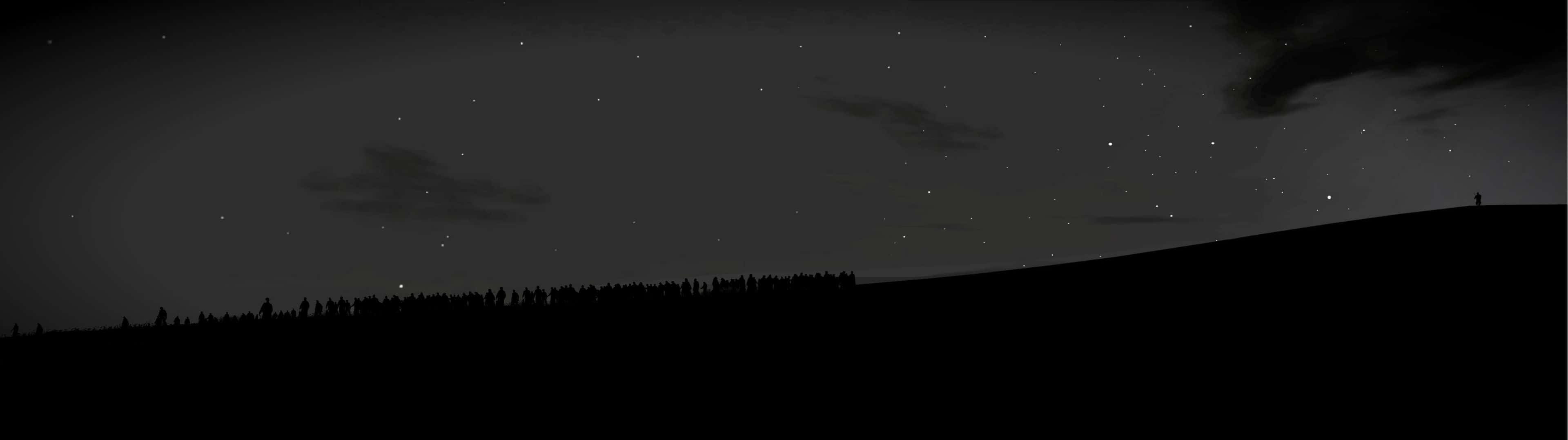 Minimalist Dual Monitor Wallpaper