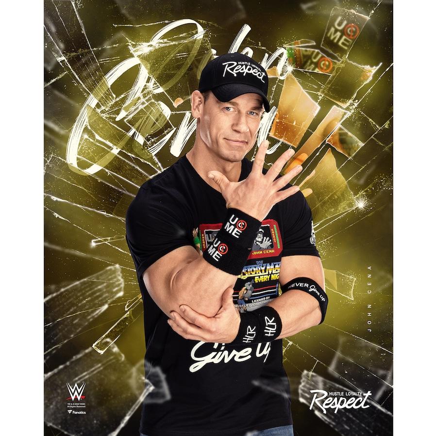 John Cena Unsigned X Shattered Photograph