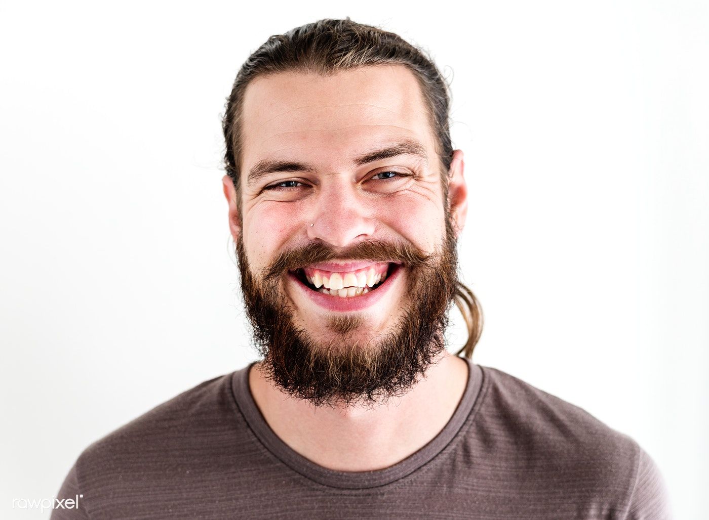 Portrait Of White Man Isolated Wallpaper