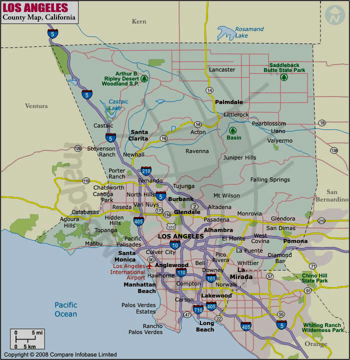 [48+] Los Angeles Map Wallpaper on WallpaperSafari