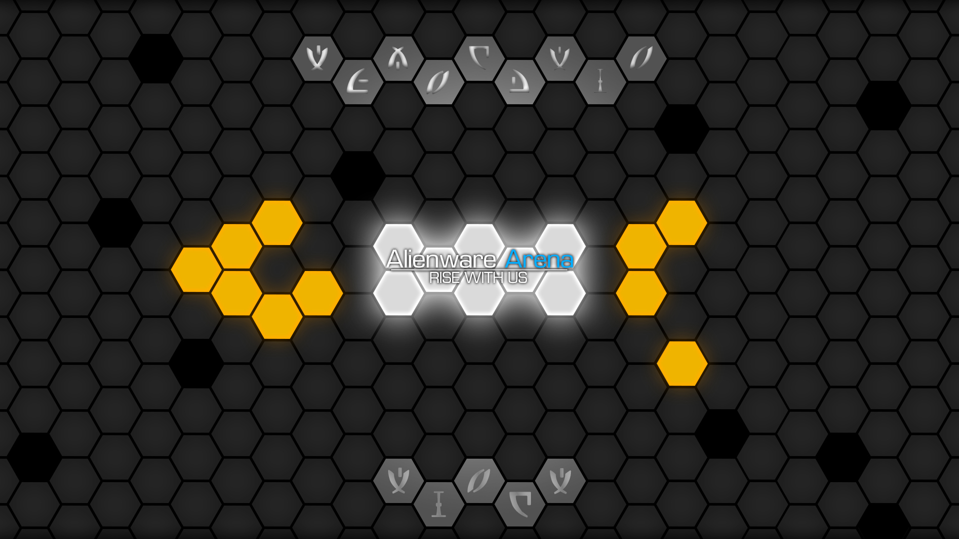 Alienware Arena Hive Wallpaper Yellow 1080p By Thekloakedone On