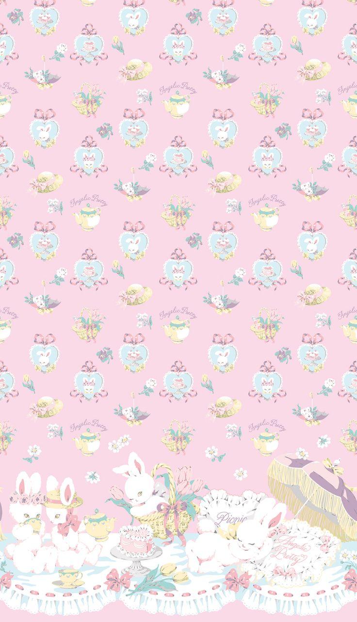 Bunny Picnic Party Op By Angelic Pretty Wallpaper