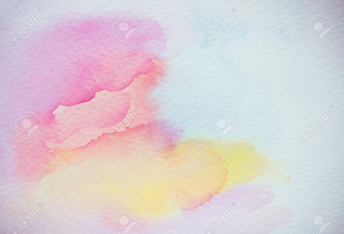 Watercolor Ombre Background Wash Pink