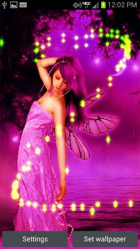 View bigger   Pink Fairy Live Wallpaper for Android screenshot