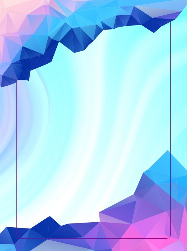 Beautiful Dreamy Low Polygon Mosaic Gradient Poster Background