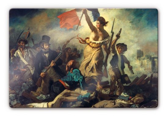 Glass Art Delacroix Liberty Leading The People