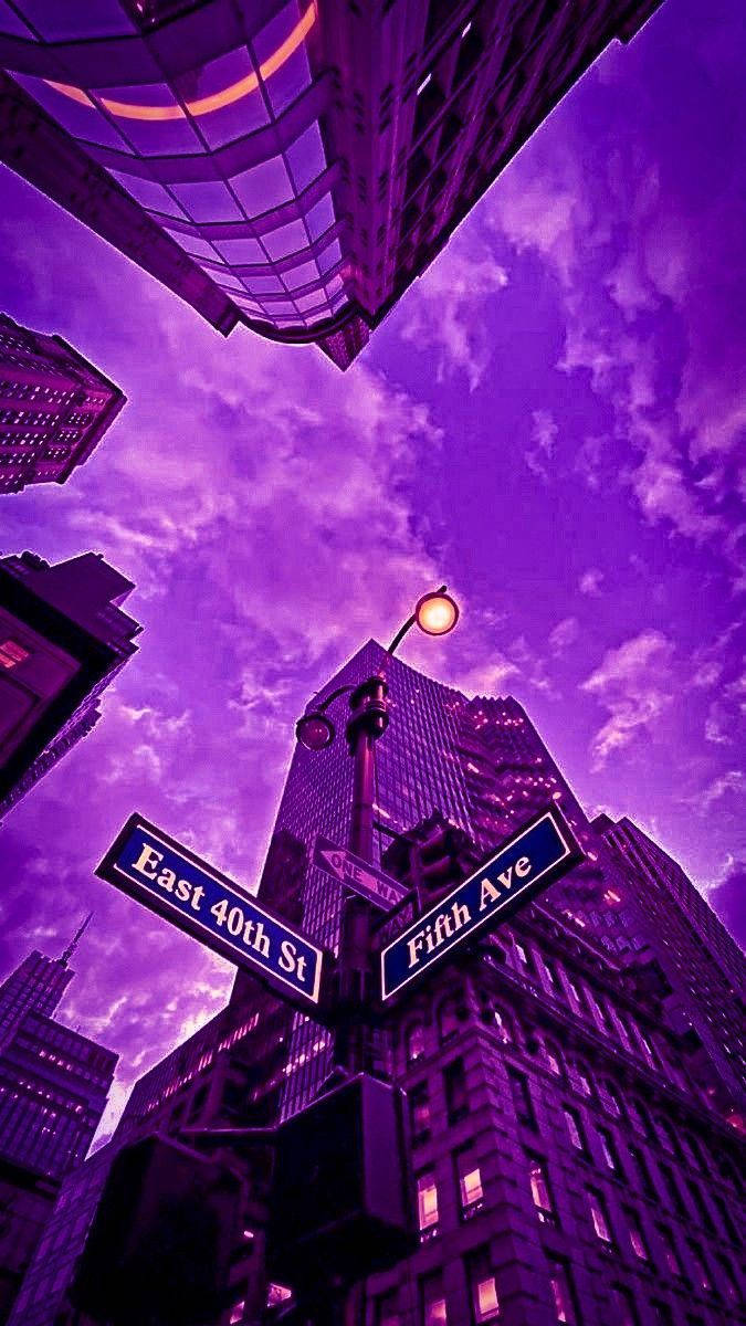 Purple Neon Wallpaper