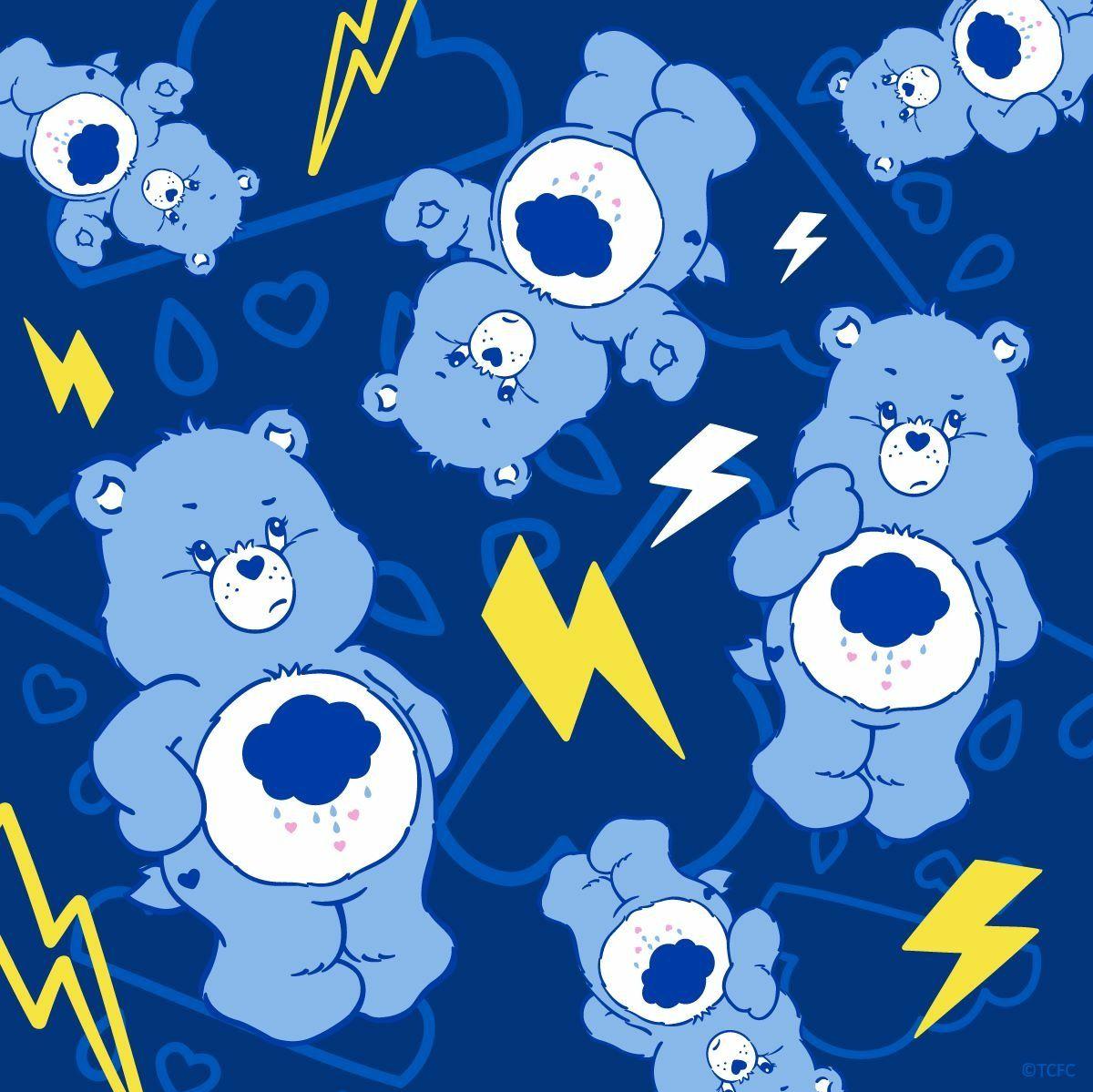 Blue Bear Fabric Wallpaper and Home Decor  Spoonflower