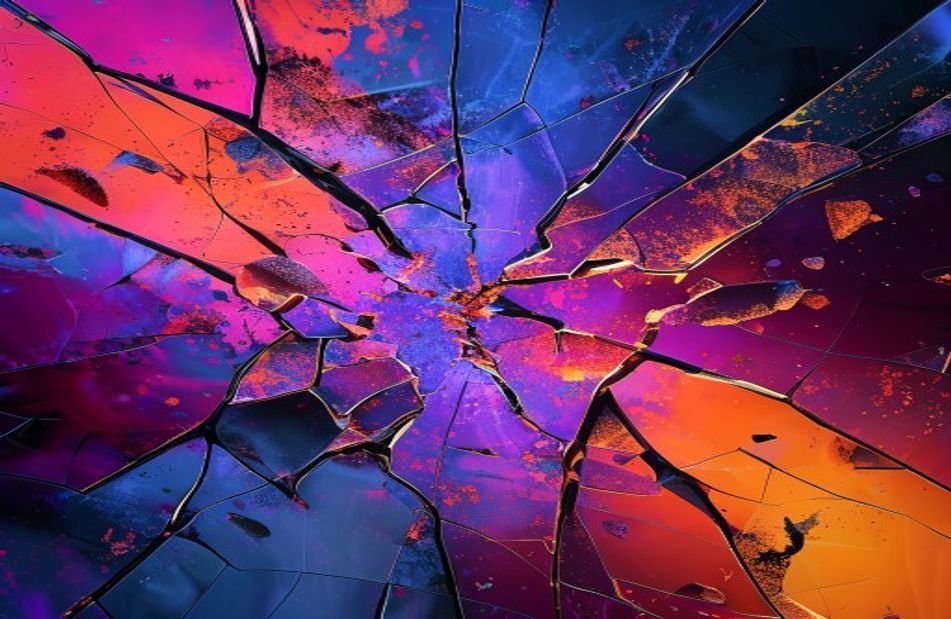 3d Broken Screen Wallpaper