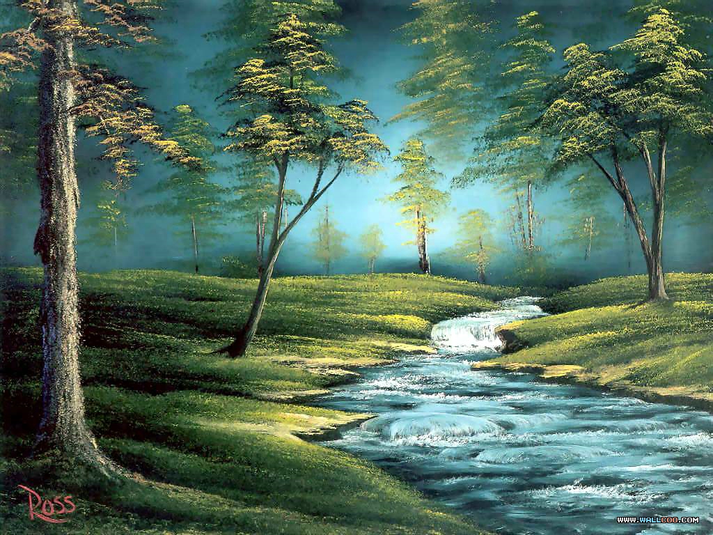 Bob Ross Paintings Oil Landscape
