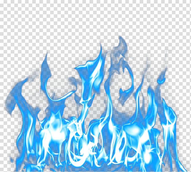 Blue Flame Illustration Light Ice