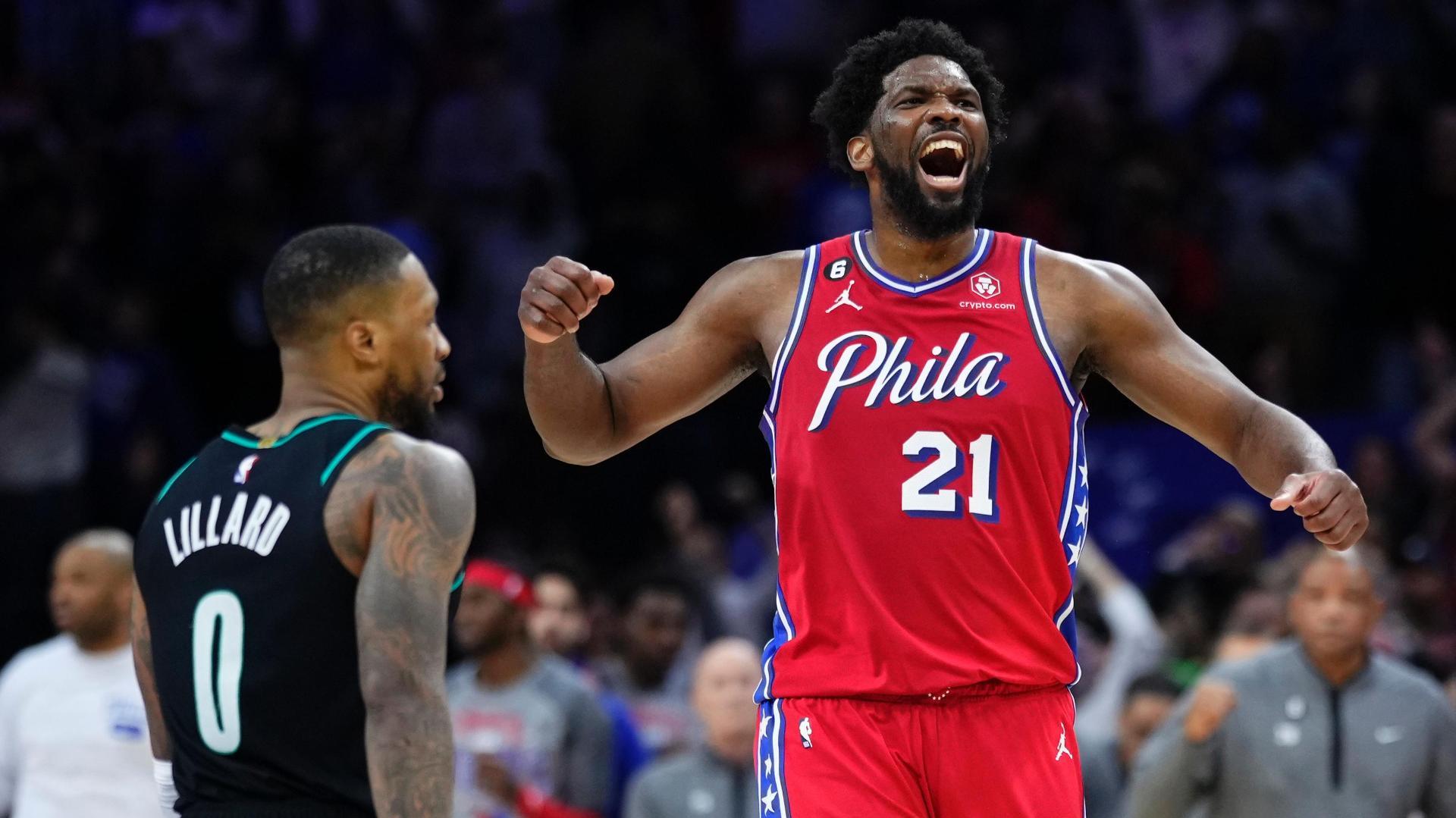 Embiid Hits Jumper To Give 76ers Eback Win Over Blazers 6abc
