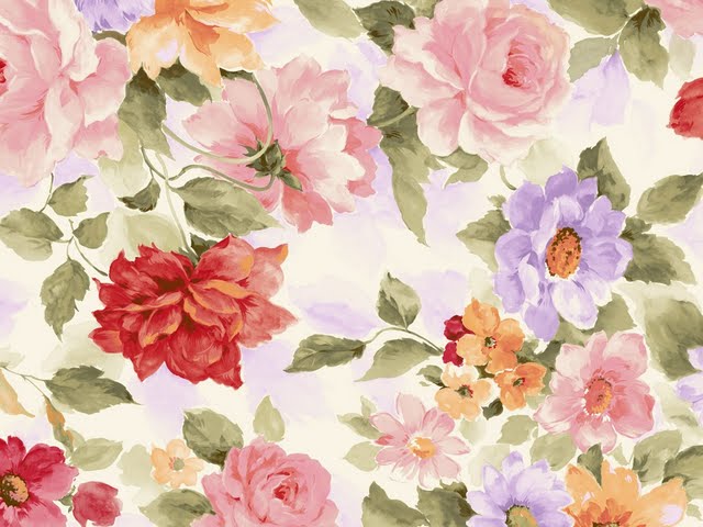 Watercolor Flower Wallpaper Painting