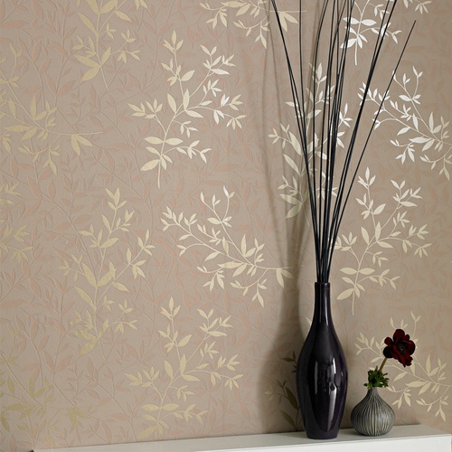 Allen Roth Beige Strippable Non Woven Prepasted Textured Wallpaper