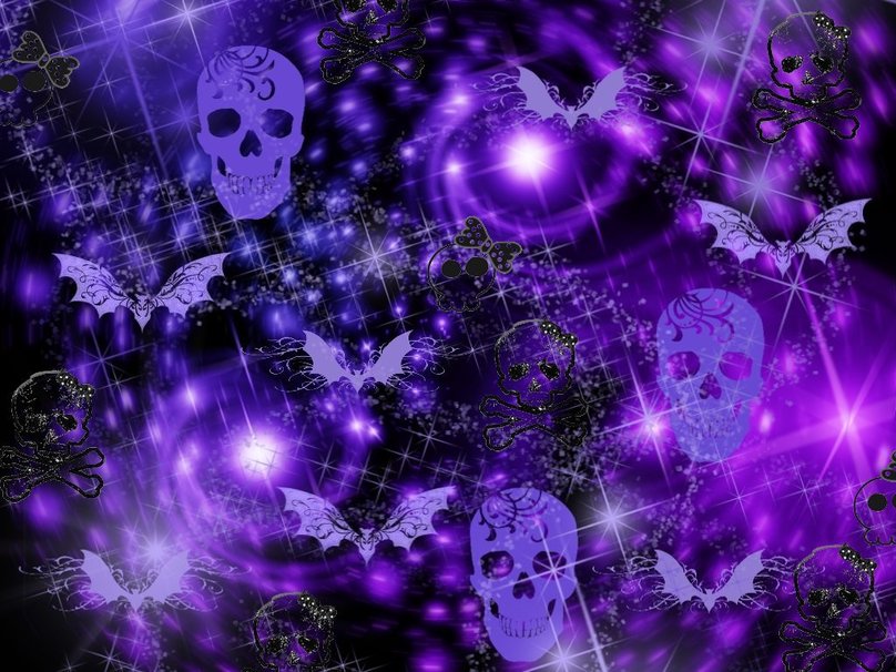 Purple Skull Wallpaper  Download to your mobile from PHONEKY