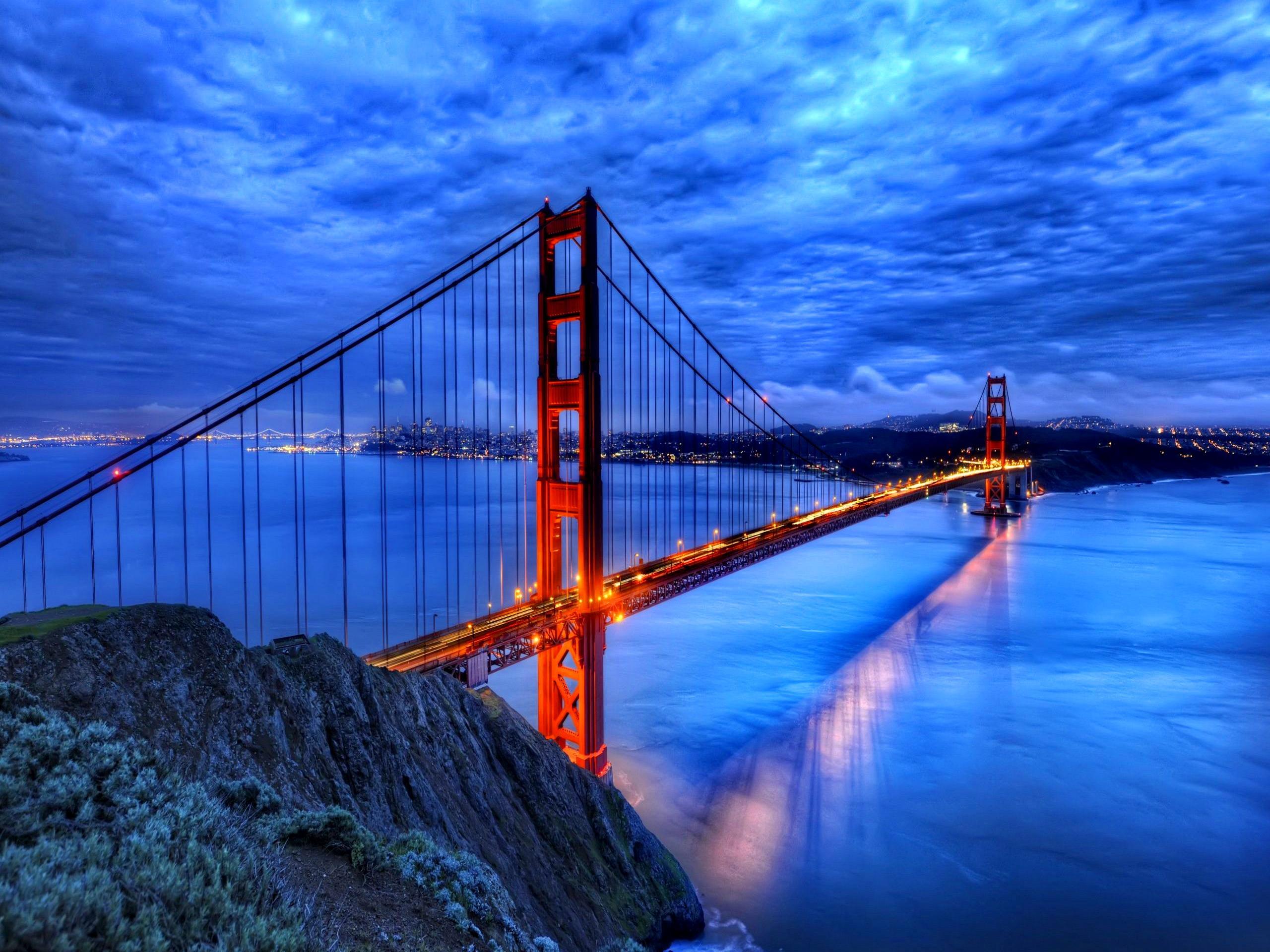 Golden Gate Bridge Au Cr Puscule
