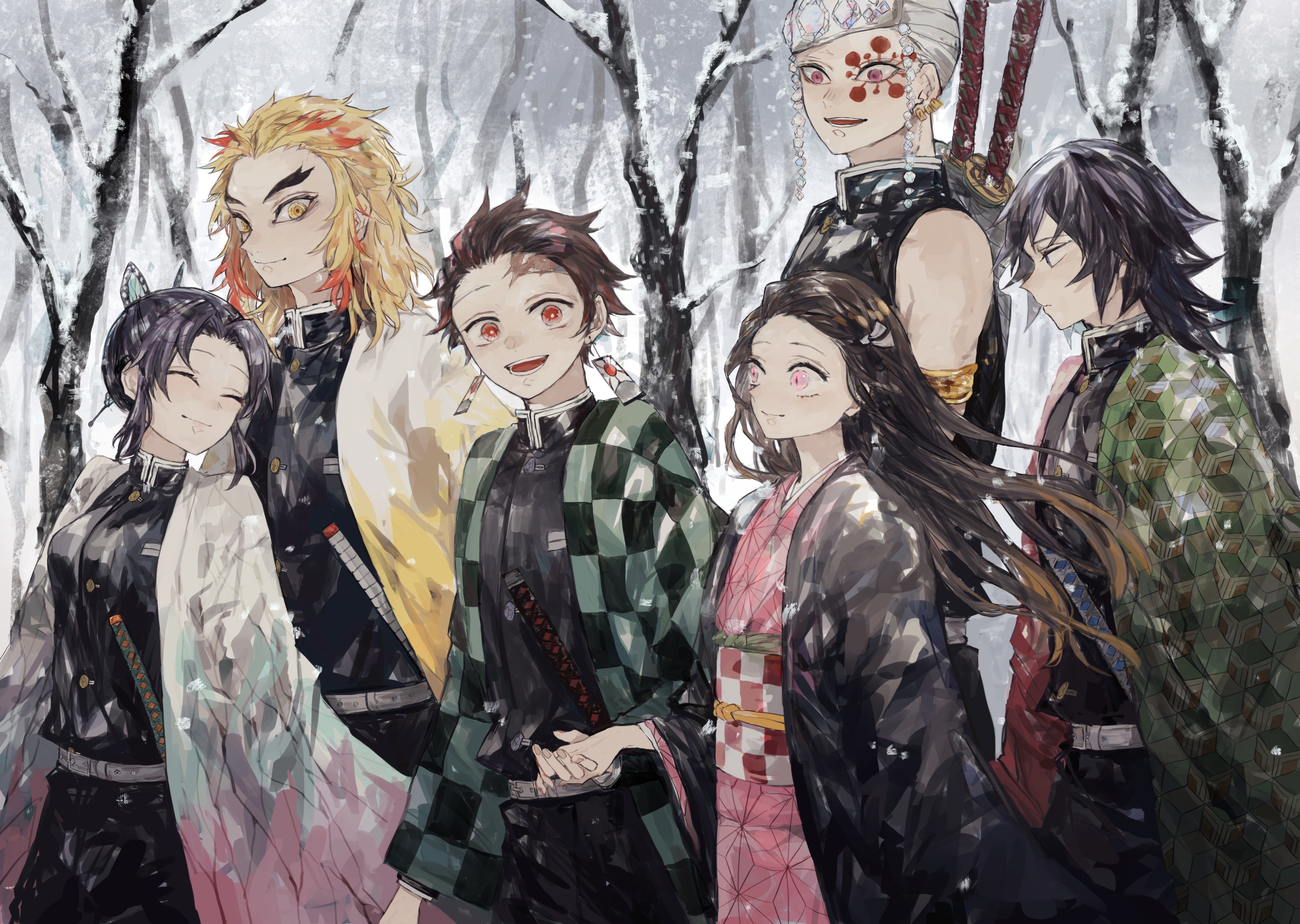 Demon Slayer Kimetsu No Yaiba 4k Ultra HD Wallpaper Background