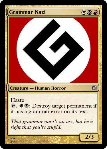 Grammar Nazi Wallpaper Grammar nazi by maestrofenix