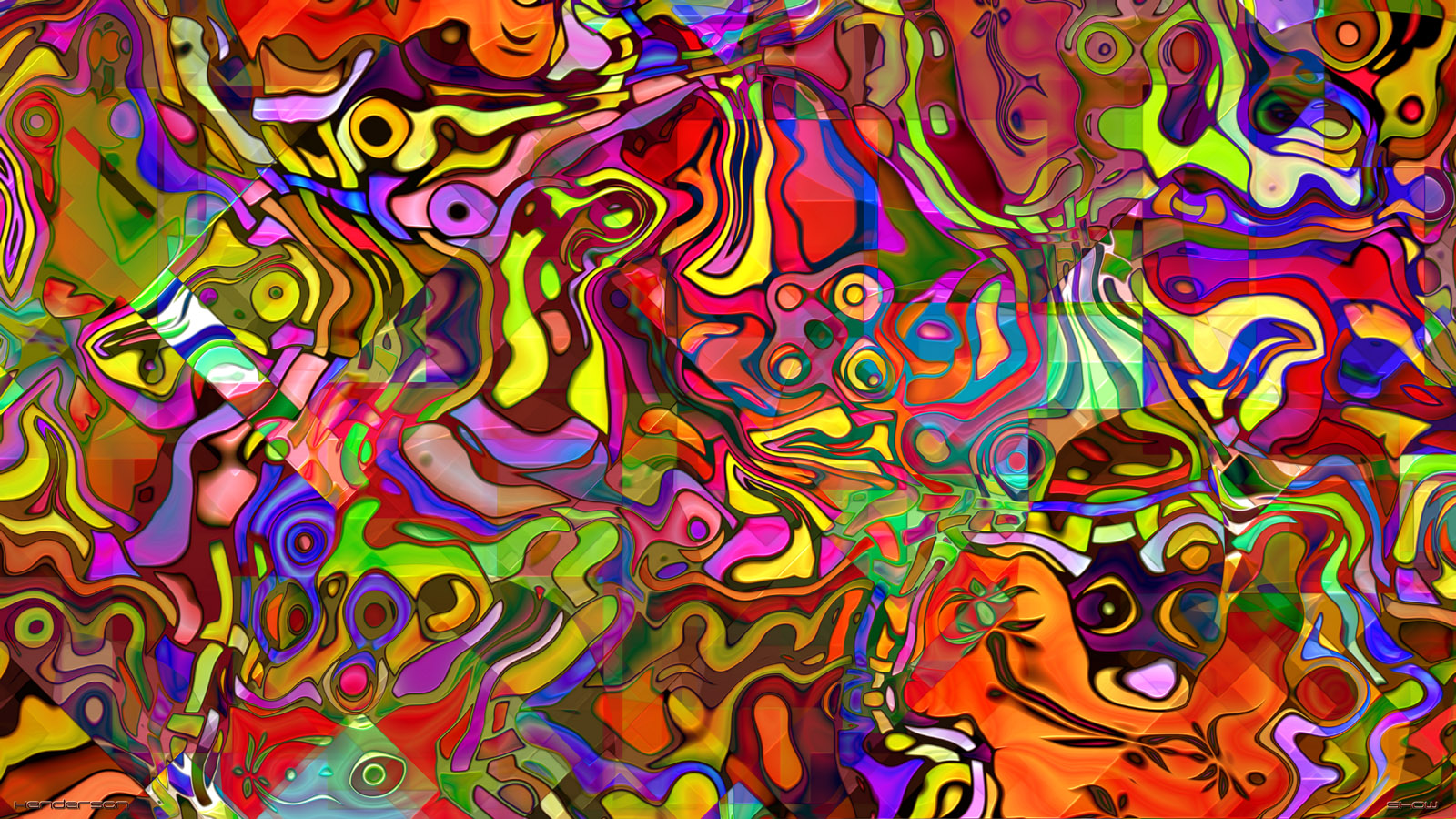 Psychedelic Art Puter Wallpaper Desktop Background