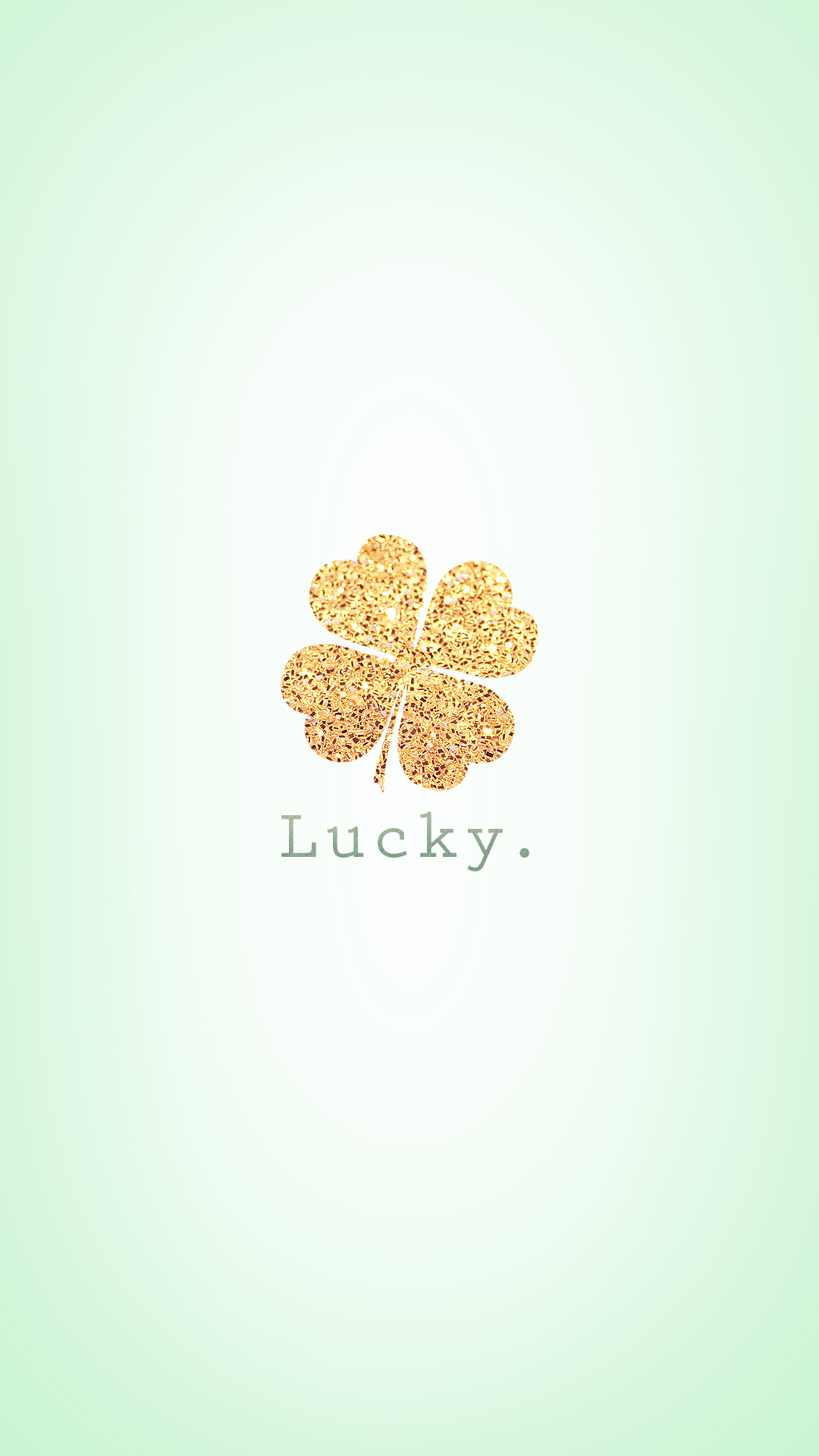 HD Phone Wallpaper Lucky Gold Glitter Four Leaf Clover By
