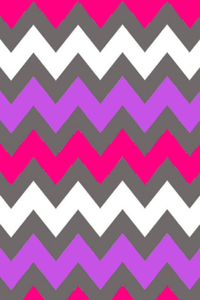 Purple Pink And White Chevron Wallpaper Pattern iPhone