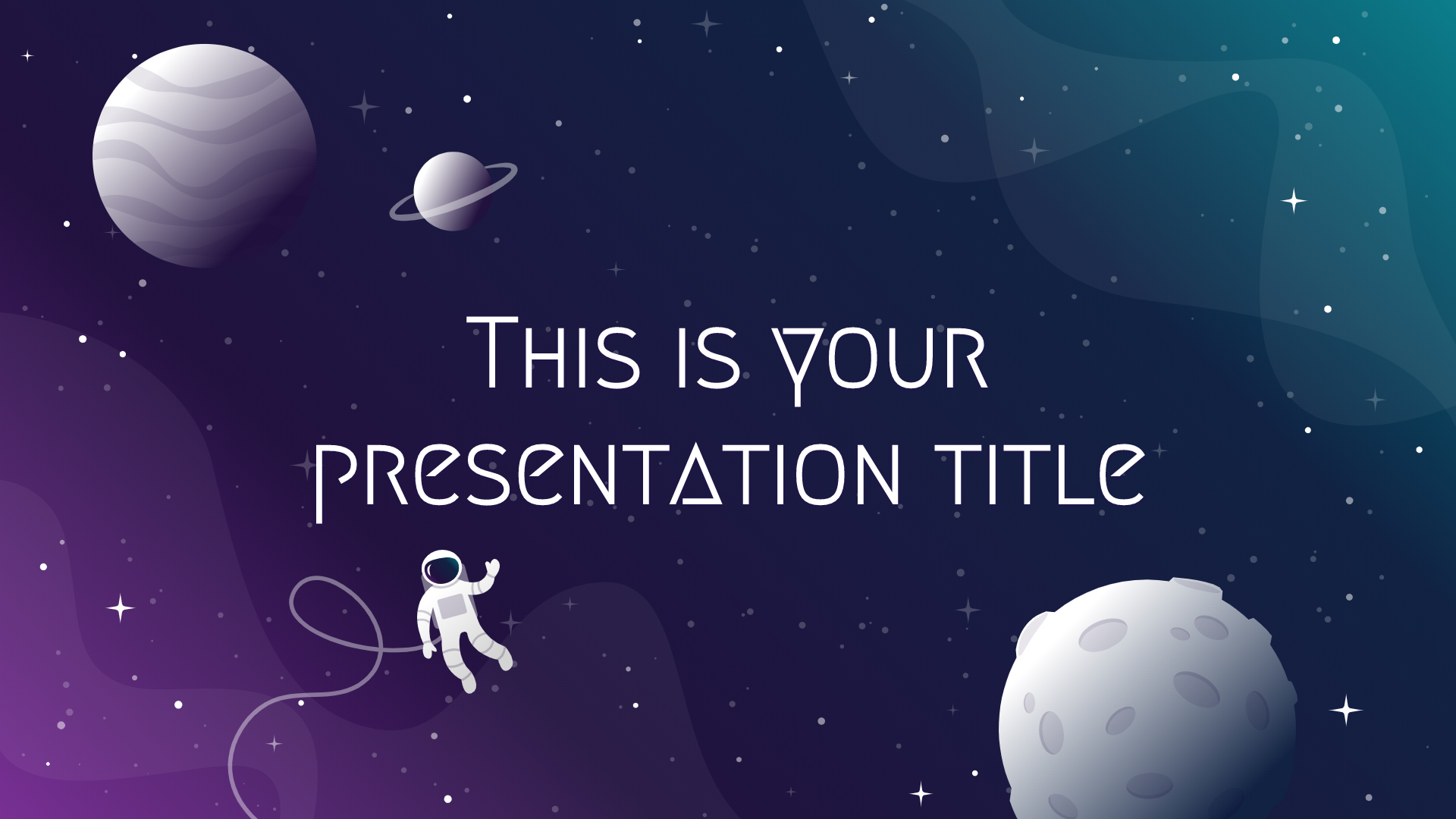 Galaxy Drawings Powerpoint Template Google Slides Theme