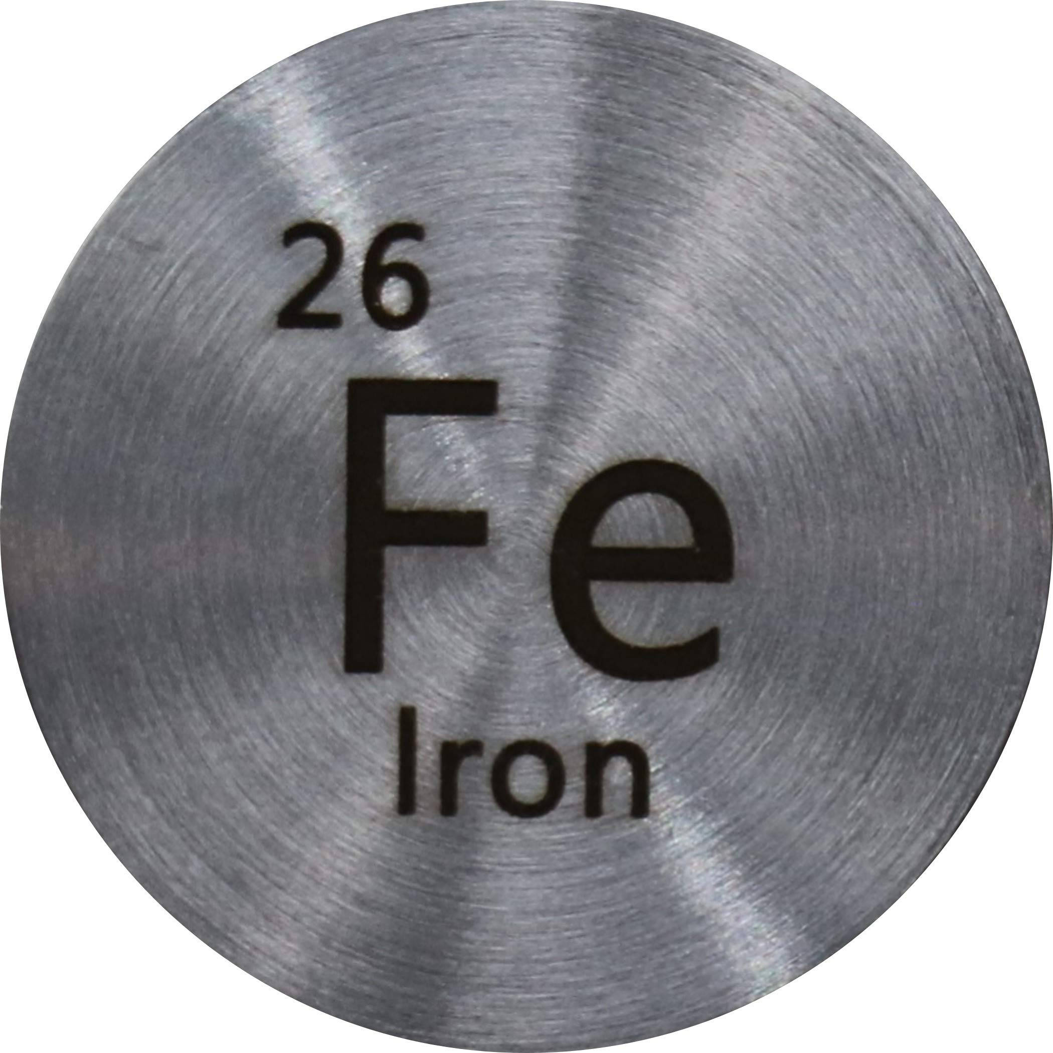 Iron Sample With Label White Wallpaper