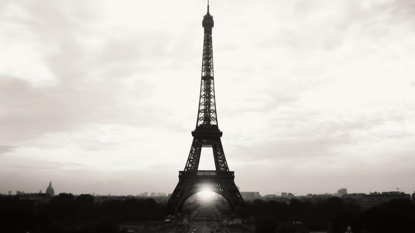 Eiffel Tower Wallpaper Vintage HD Background